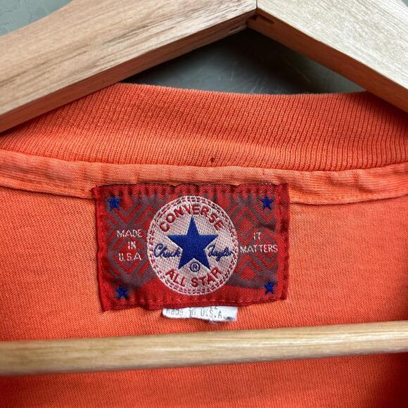 Converse All Star Chuck Taylor 90s Single Stitch Made in USA Puff Print XL Tee - Picture 5 of 6